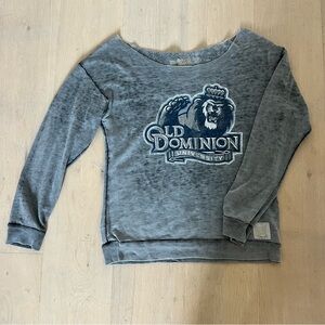 Gray Old Dominion University Crew Neck Sweatshirt